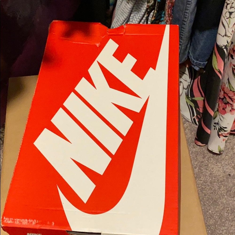 Gold Nike air sneakers